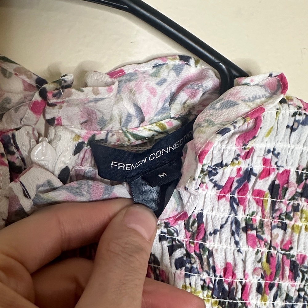 French Connection Floral Ruffle Mini Dress - Picture 2 of 6